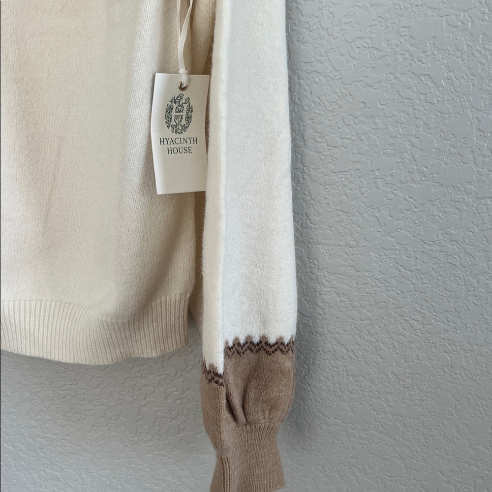 Tuckernuck Hyacinth House Fairisle Crew Neck Color Block Sweater. Size XL - Picture 7 of 15